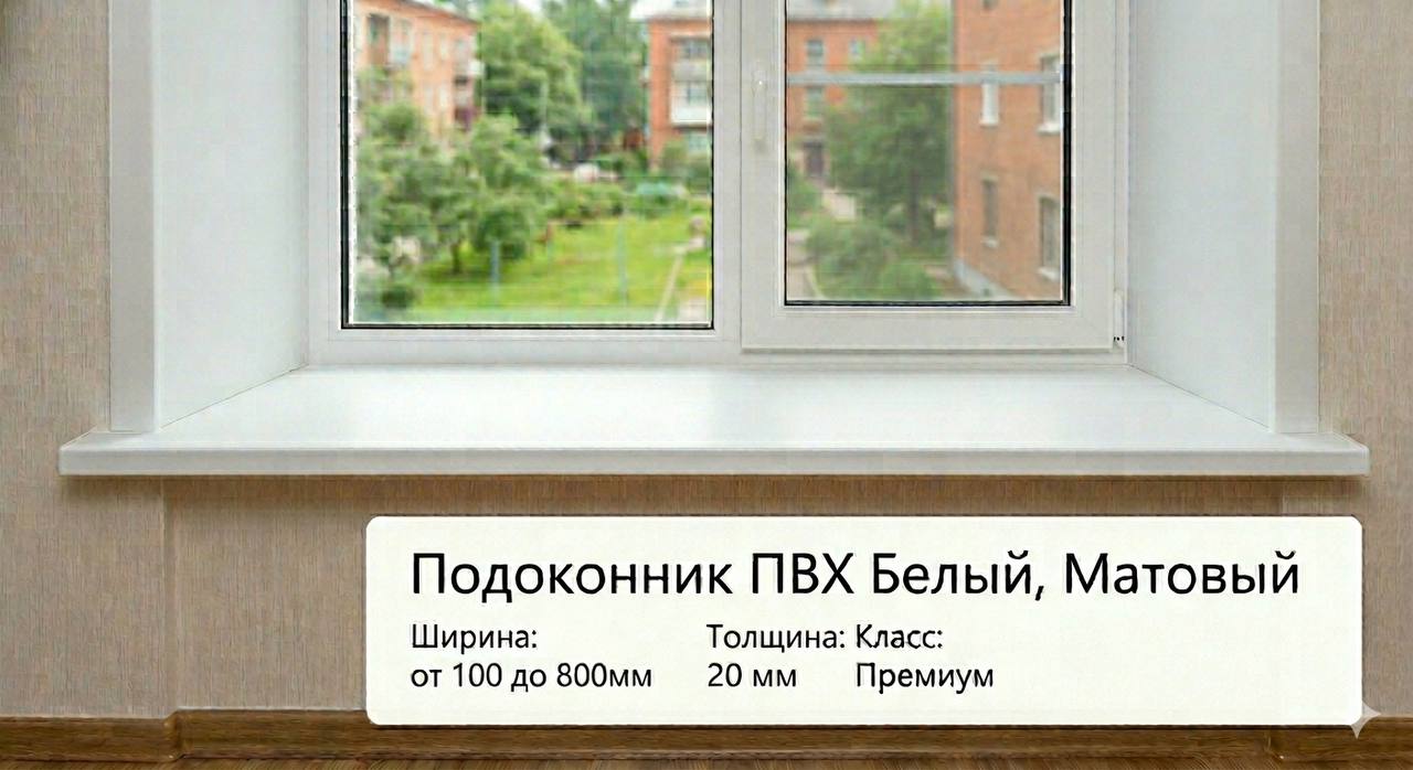 Подоконник пвх